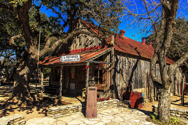 Luckenbach, TX, made famous by Waylon Jennings, is a great stop on Gruene-Fredericksburg-Bandera loop.