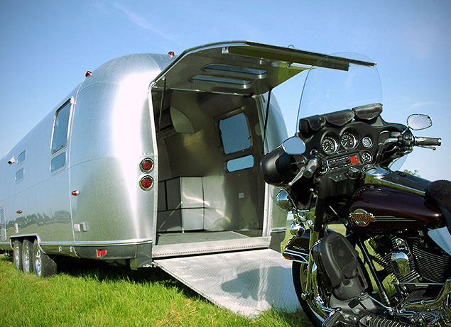 The Panamerica combines Airstream's classic good looks with the convenience of a garage on wheels.